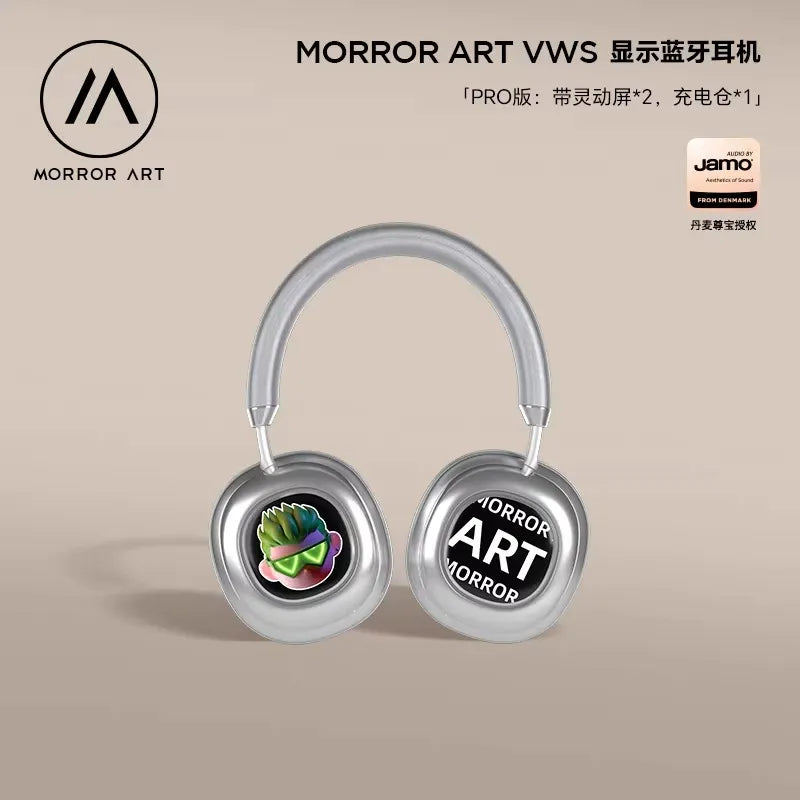 MORROR ART VWS Display Bluetooth Headphones