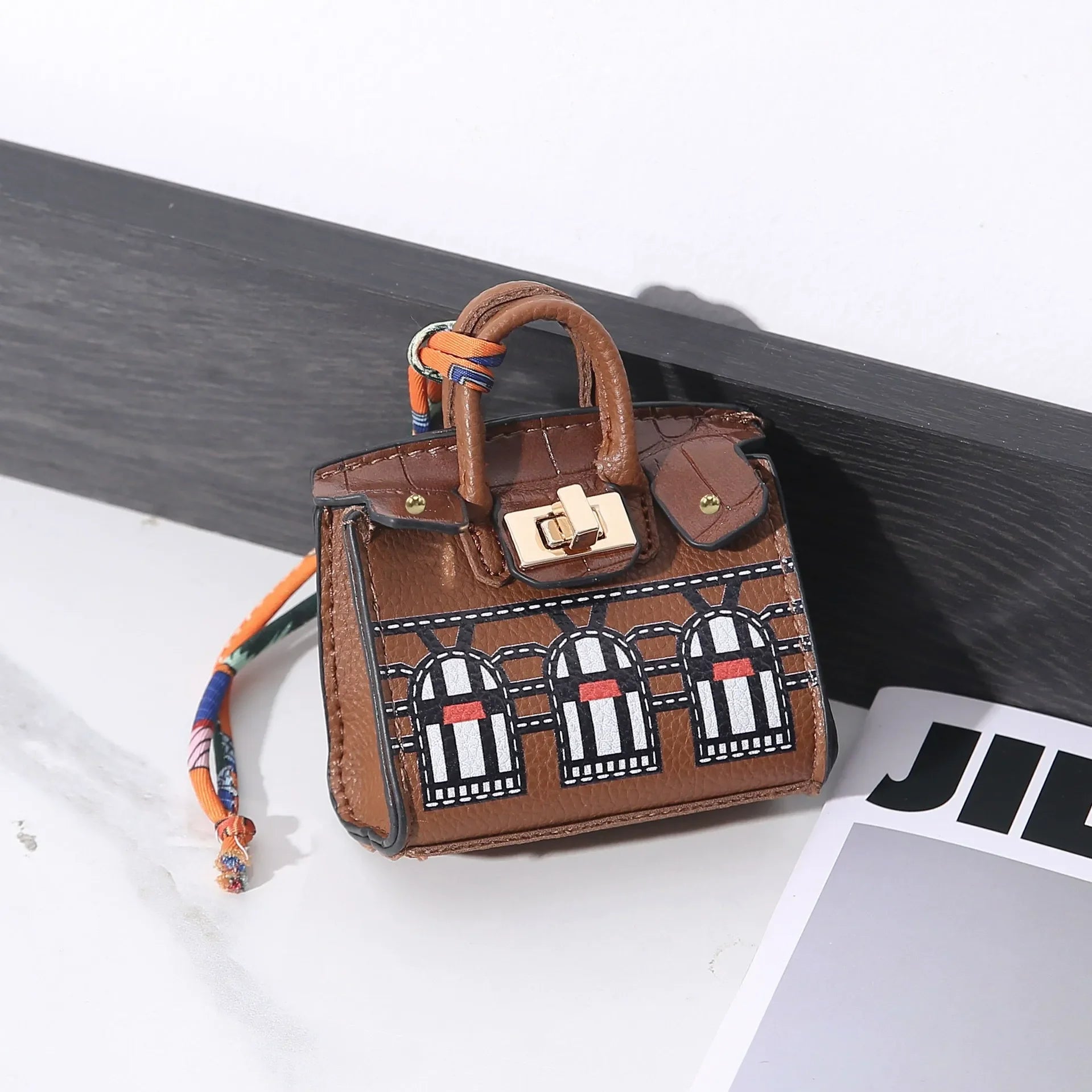 Luxe House Leather Bag Keychains