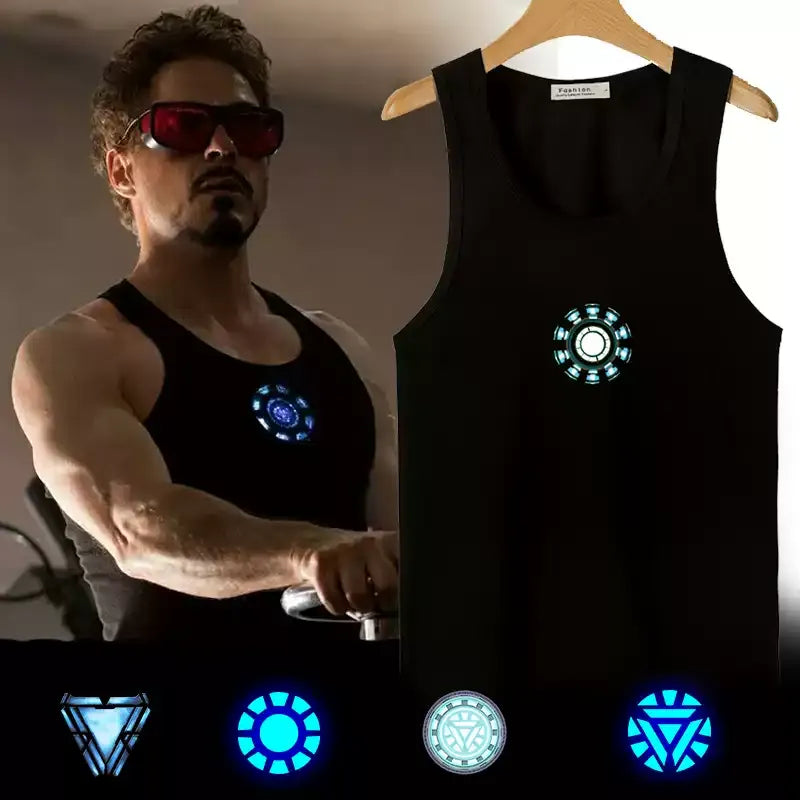 Iron Man Arc Reactor Glow-In-The-Dark Tank Top