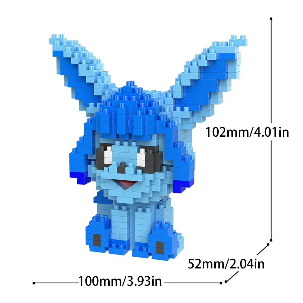 Eevee Evolutions 3D Elemental Micro Building Blocks
