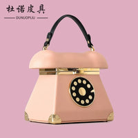 Retro-Dial Landline Luxe Vintage Telephone Handbag
