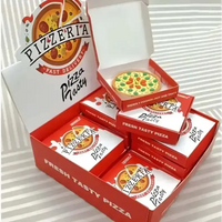 ممحاة بيتزا لذيذة سهلة المسح (مجموعة من 7 قطع) 