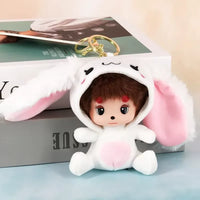 Monchhichi Menagerie Hooded Plush Keychain