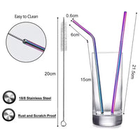 Vibrant Metal Straw Set for Stanley Cup (Pack of 2)
