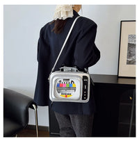 Retro Edition TV Statement Crossbody Bag