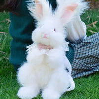 Bear Hugs Realistic Angora Rabbit Plush Backpack