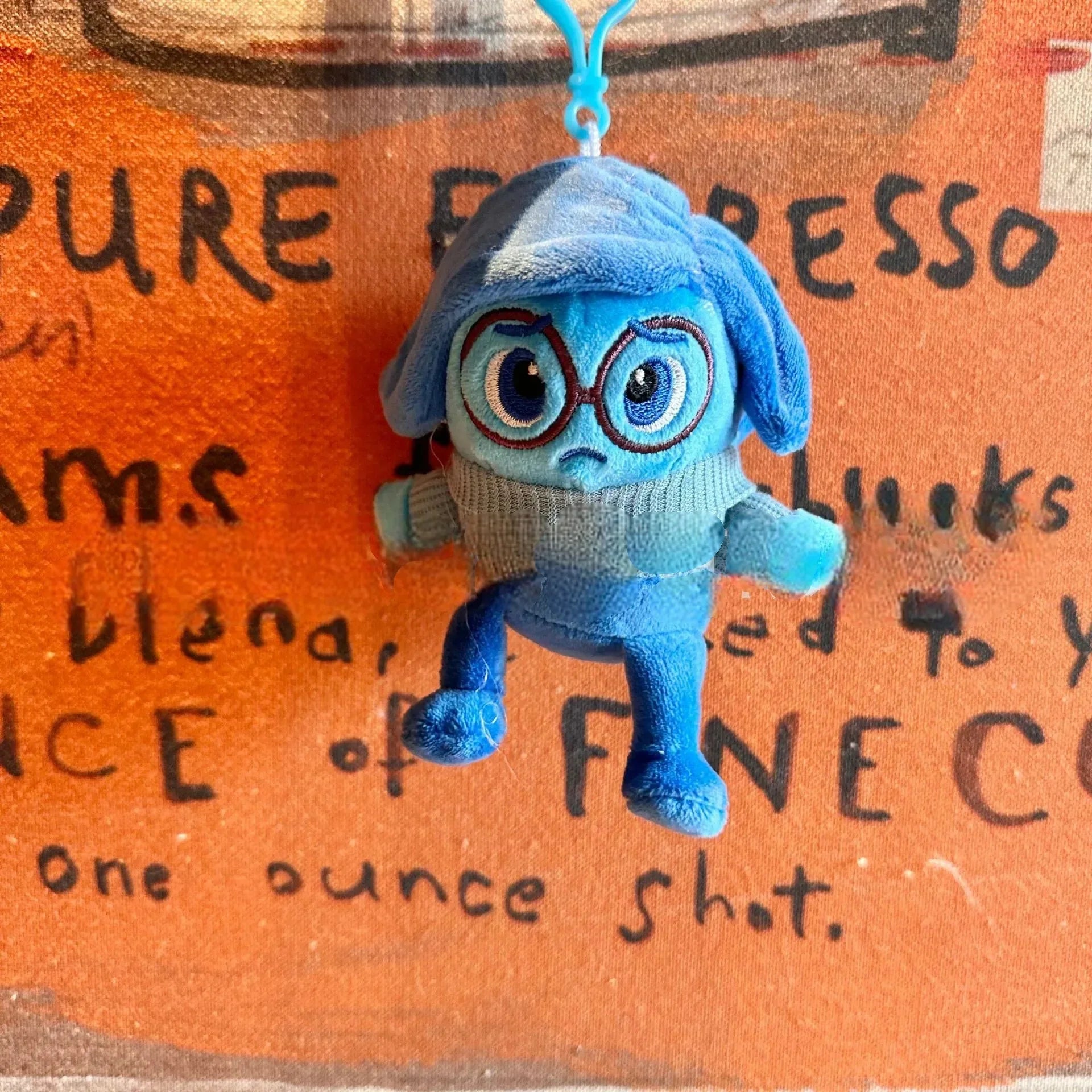 Inside Out Sadness Plush Keychain