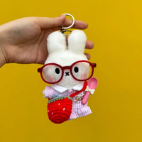 Little Nerd Miffy Plush Keychain
