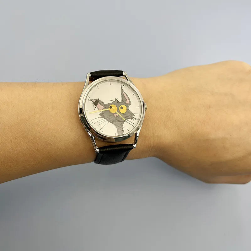Eye Chaser Joker Cat Analog Watch