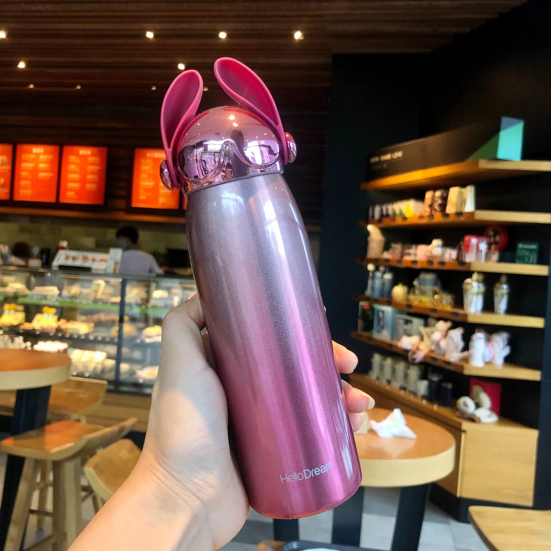 Hello Dream Stitch Ears Insulated Bottle (500 ml)