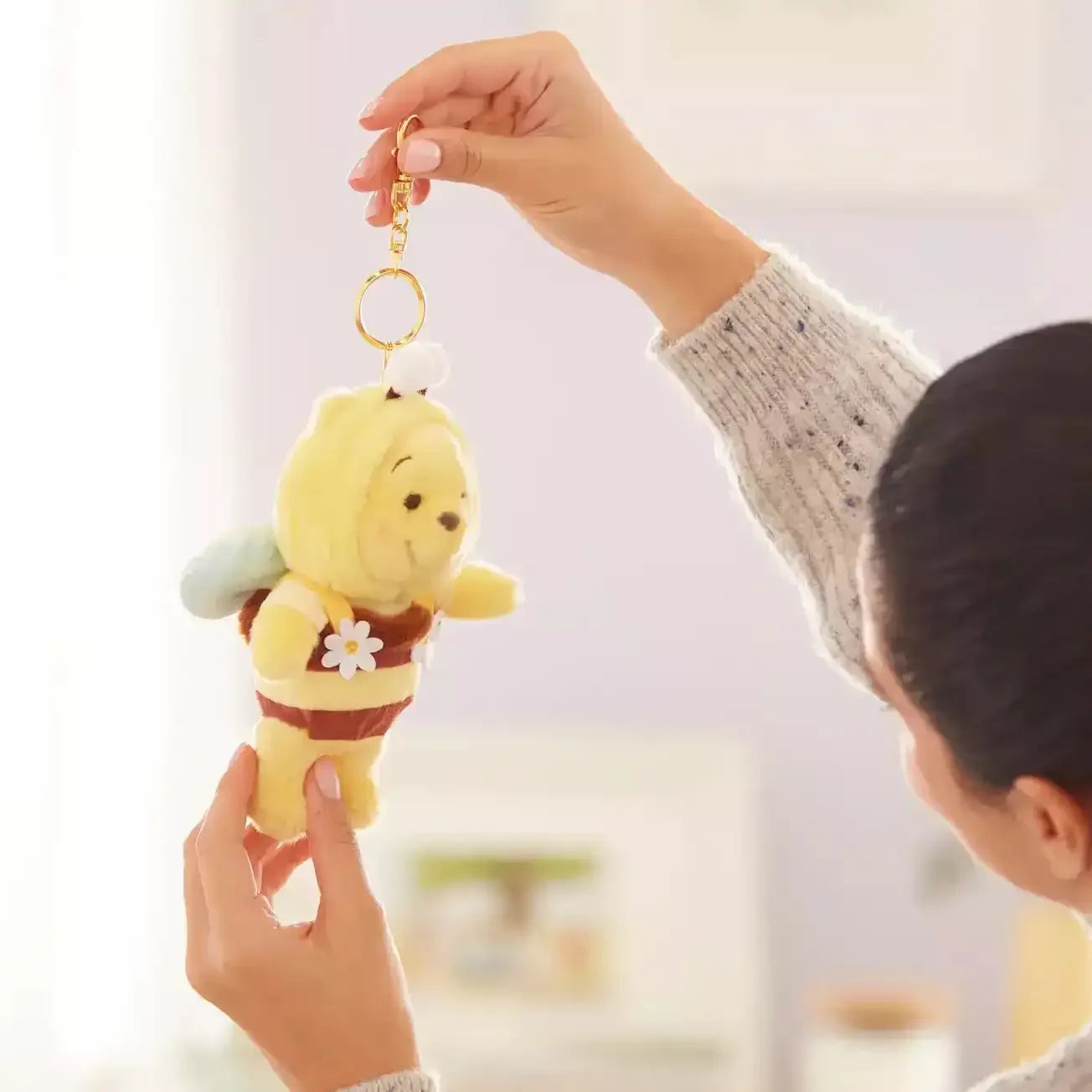 Sunshine Honey Bear Plush Keychain