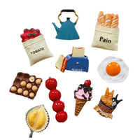 3D Food Dopamine Fridge Magnets