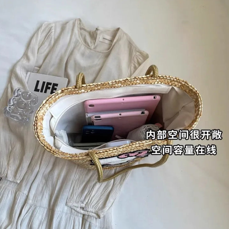 Hello Kitty Sun-Drenched Large Woven Tote Bag