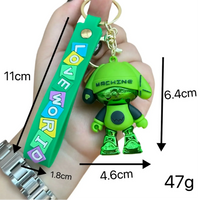 Cyber Pup Love World Keychain