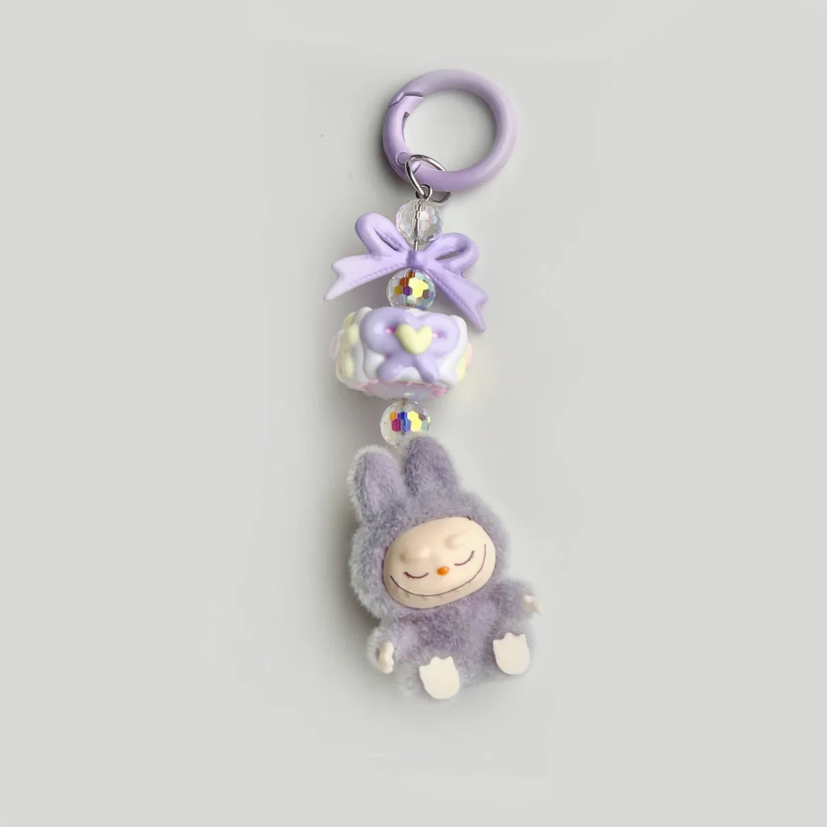 Labubu Elite Sitting Charm Keychain