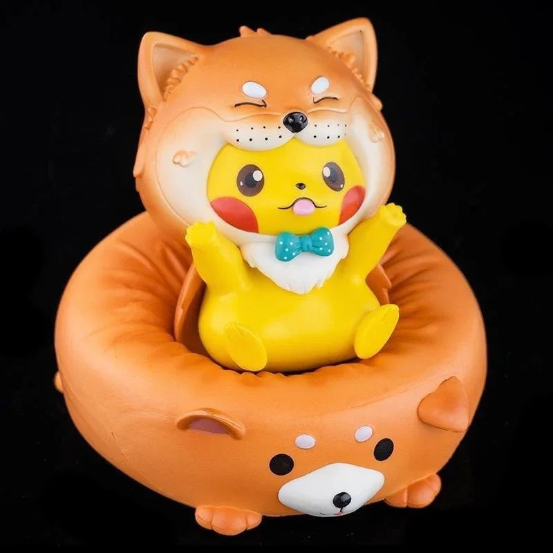 Pokimoen Pikachu Dog Party Figurine (13 cm)