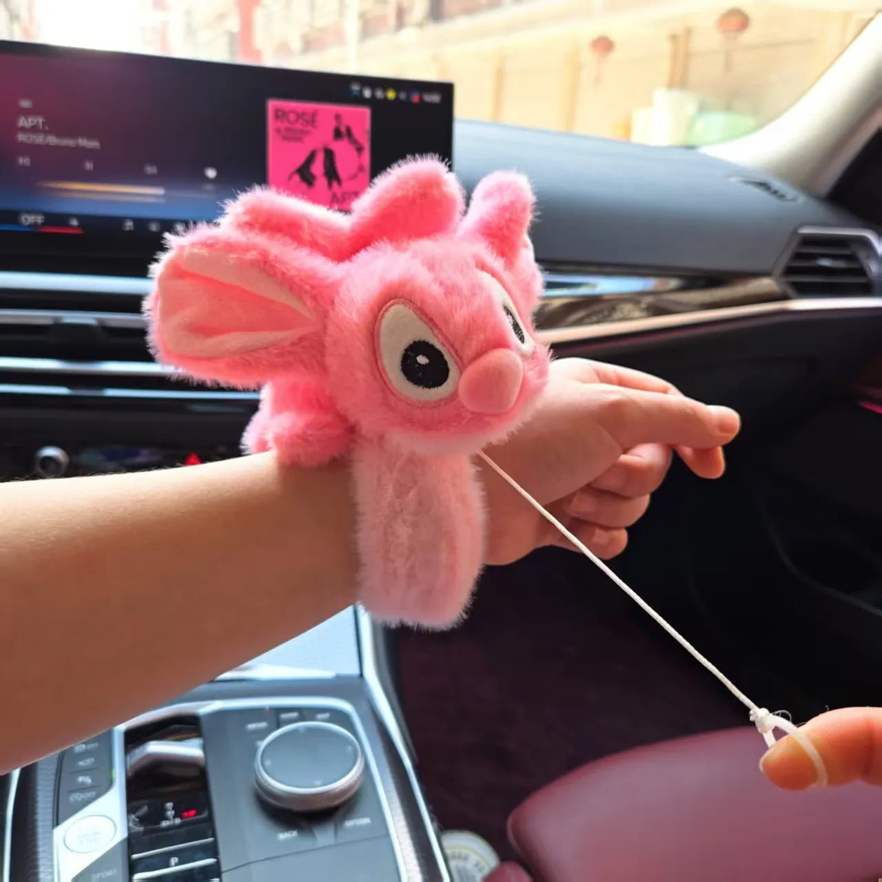 Stitch & Angel Flutter Wings Plush Bracelet (23 cm)