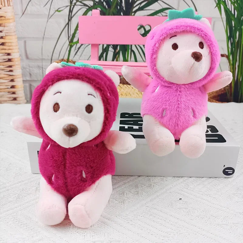 DZNY Pineapple Pooh Plush Keychain - Bear Hugs