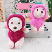 DZNY Pineapple Pooh Plush Keychain - Bear Hugs