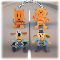 Dog Man & Petey Cat Plushie