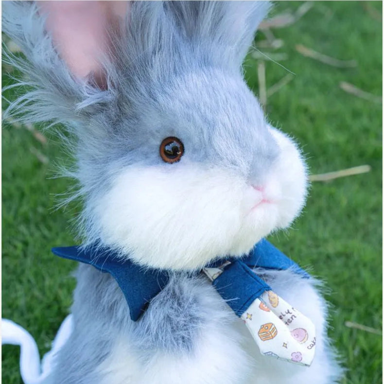 Bear Hugs Realistic Angora Rabbit Plush Backpack