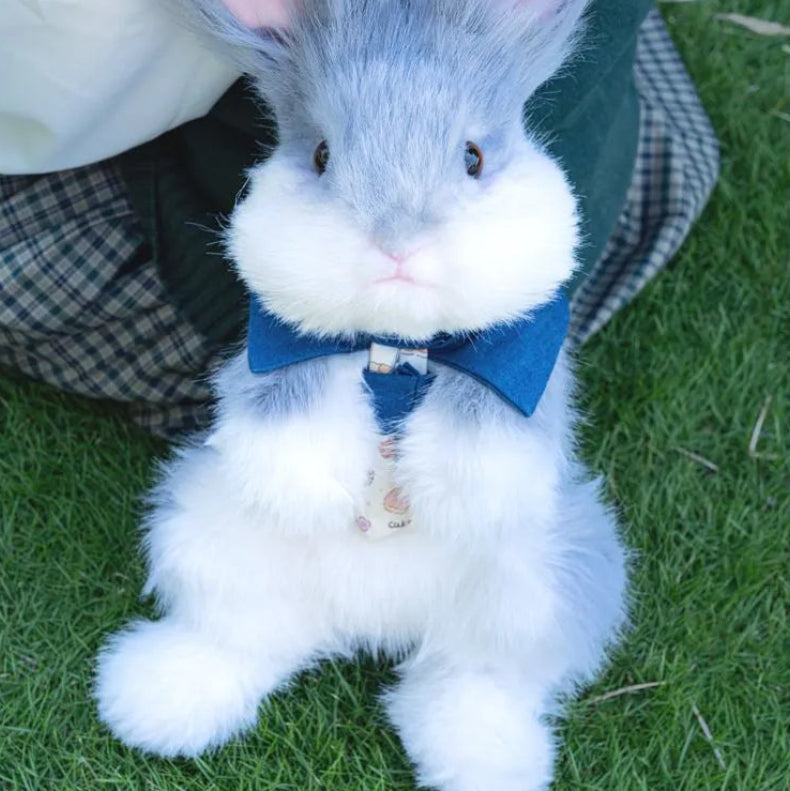 Bear Hugs Realistic Angora Rabbit Plush Backpack