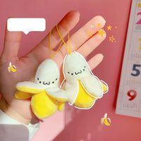 Peeled Banana Perfect Plush Keychain