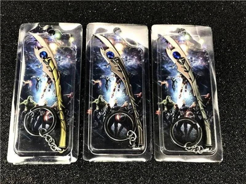 Loki's Long Scepter Weapon Metal Keychain