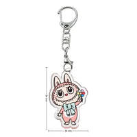 Labubu Flat Friends 2D Keychain