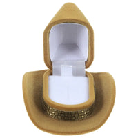 Cowboy Hat Novelty Ring Box