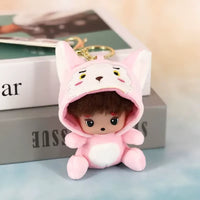 Monchhichi Menagerie Hooded Plush Keychain