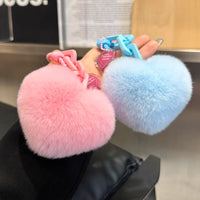 Velvet Heart Premium Plush Keychain