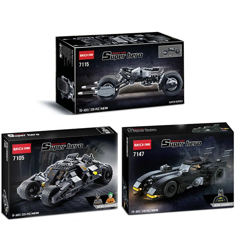 Bricks Bat Pod and Bat Mobile Blocks