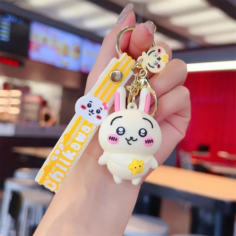 Chiikawa Crew Silicone Keychain