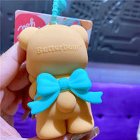 Butter Bear Squishy Love Keychain