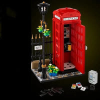 London Red Phone Booth Blocks (1460 Pcs)