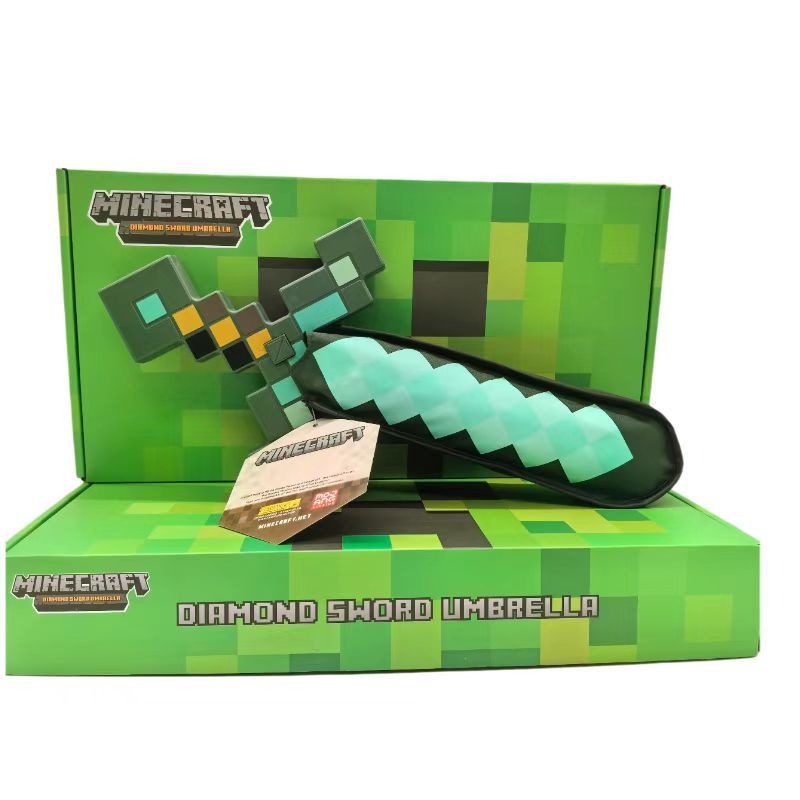 Minekraft Diamond Sword UV Umbrella