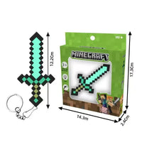 Minekraft Diamond Sword LED Keychain