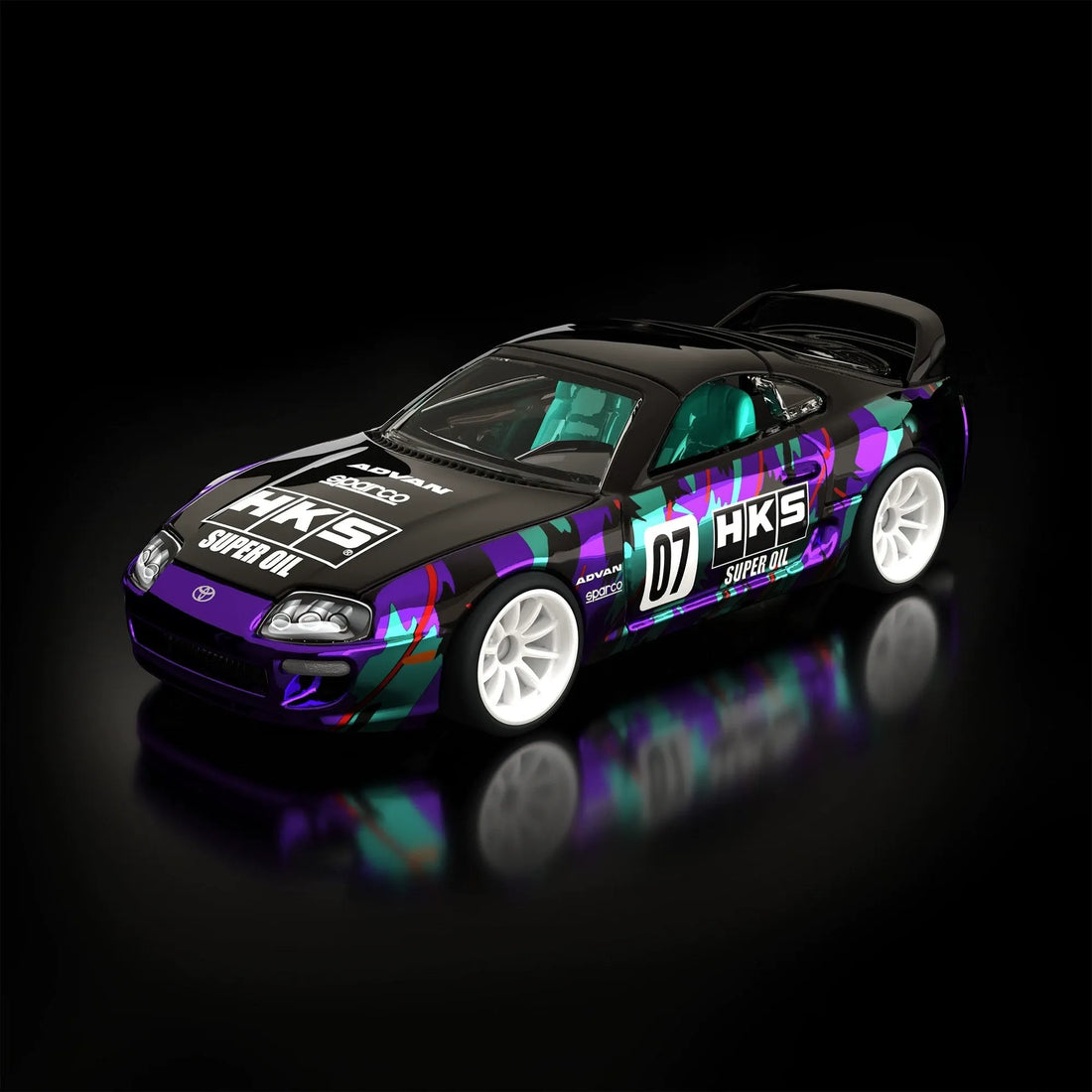 Hot Wheels RLC 1997 Toyota Supra HKS Super Oil Die-Cast