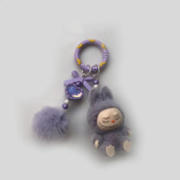 Labubu Elite Sitting Charm Keychain