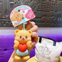 Butter Bear Squishy Love Keychain