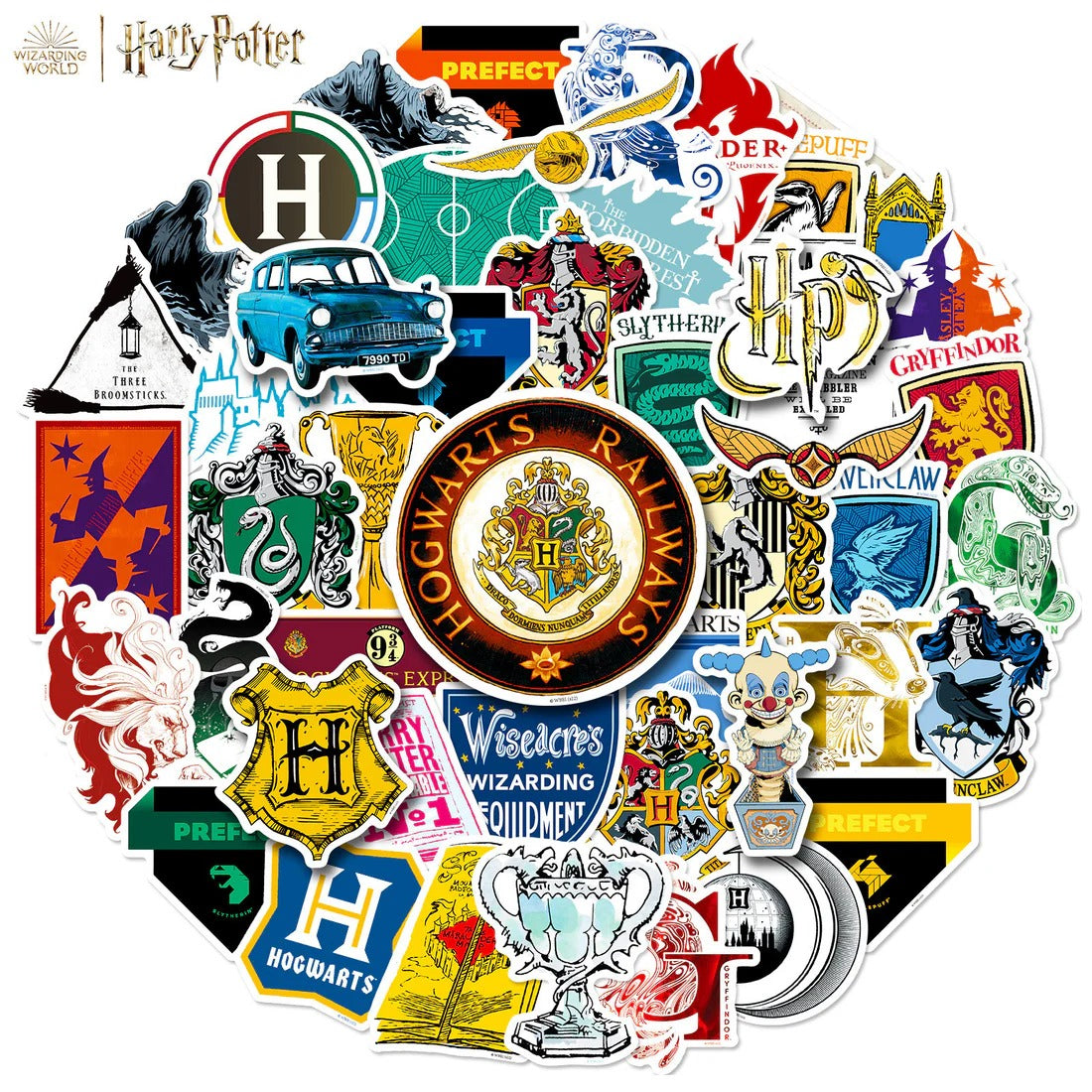 Harry Potter Hogwarts Sticker Pack (50 Pcs)