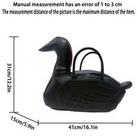 Nocturnia Black Swan 3D Statement Handbag