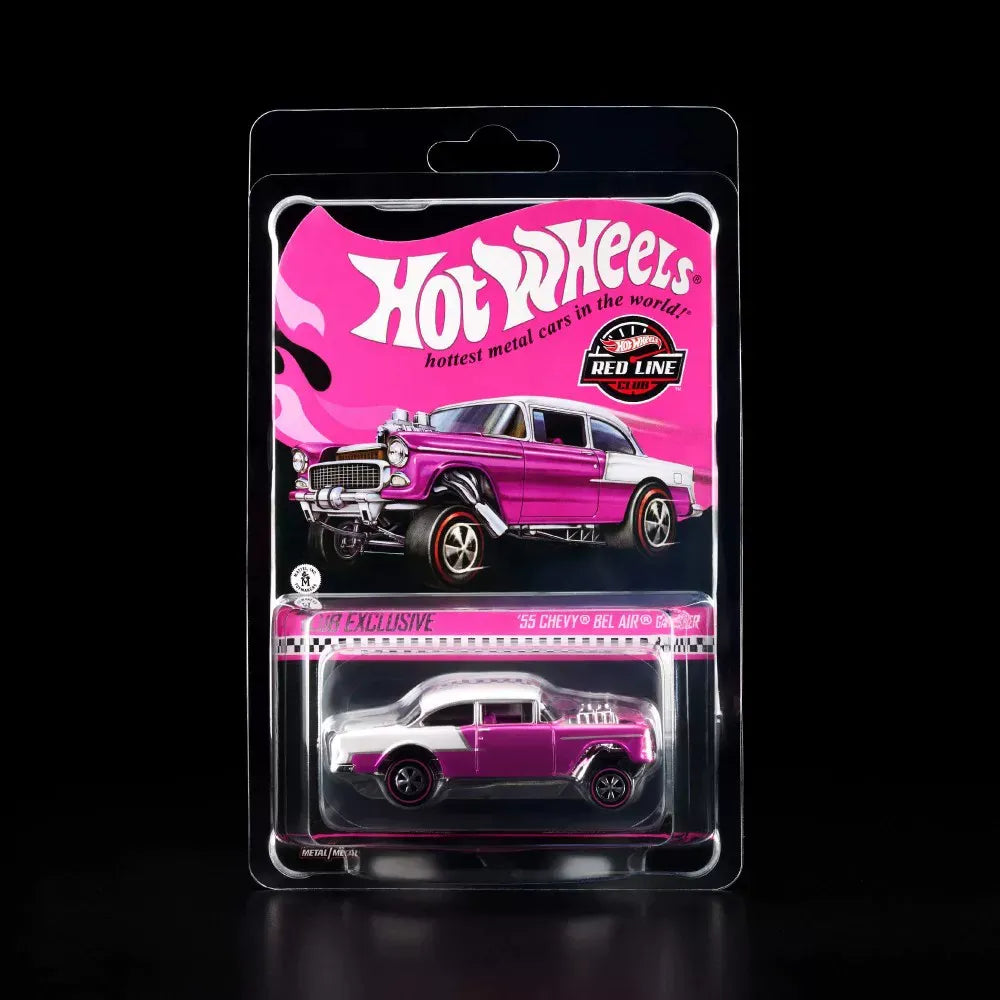 Hot Wheels RLC '55 Chevy Bel Air Gasser Pink Edition Die-Cast