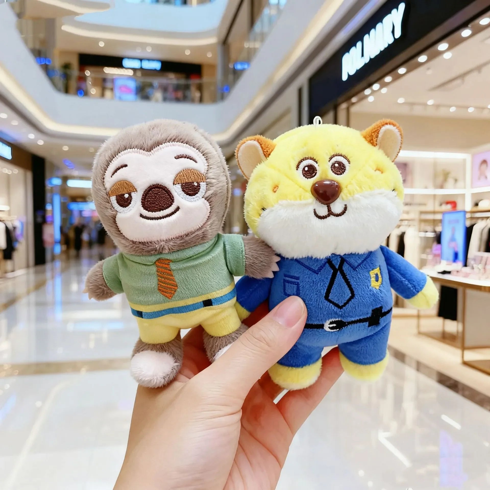 Nick & Judy Expressive Plush Keychain