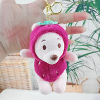DZNY Pineapple Pooh Plush Keychain - Bear Hugs