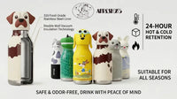 Afresh 365 3D Animal Head Double-Wall Insulated Bottle