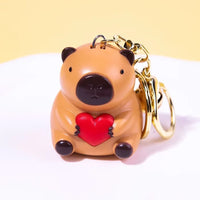 Capybara Heart-Throb Love You Keychain