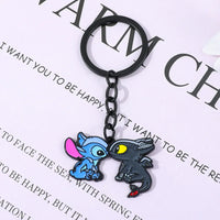 Stitch & Toothless Attachment Keychain