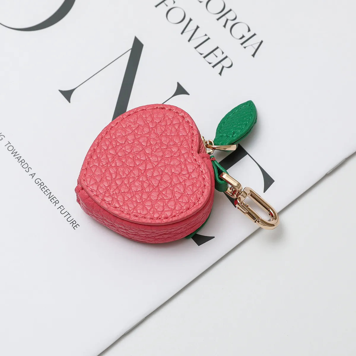 Fruity Charm Leather Bag Coin Purse